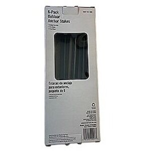 6-Pack Outdoor Anchor Stakes Halloween Christmas-tie down‎ yard decorations